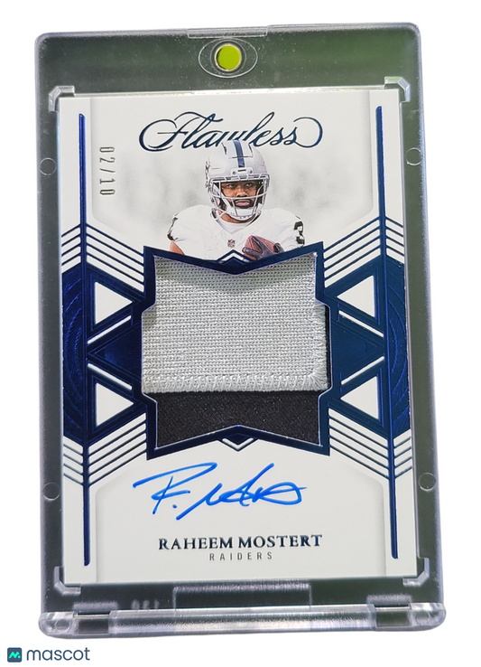 2026 Panini Flawless Raheem Mostert #SSS-RMT Star Swatch Signatures 02/10 Patch