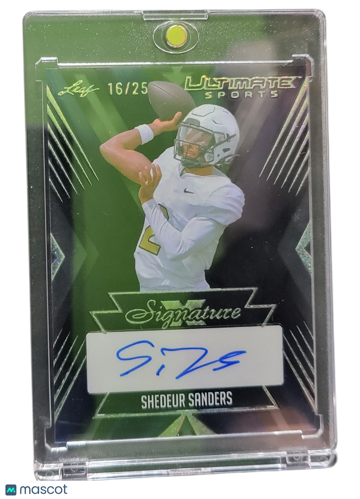 2024 Leaf Ultimate Sports Signature X Shedeur Sanders #UXS-SS1 Green 16/25