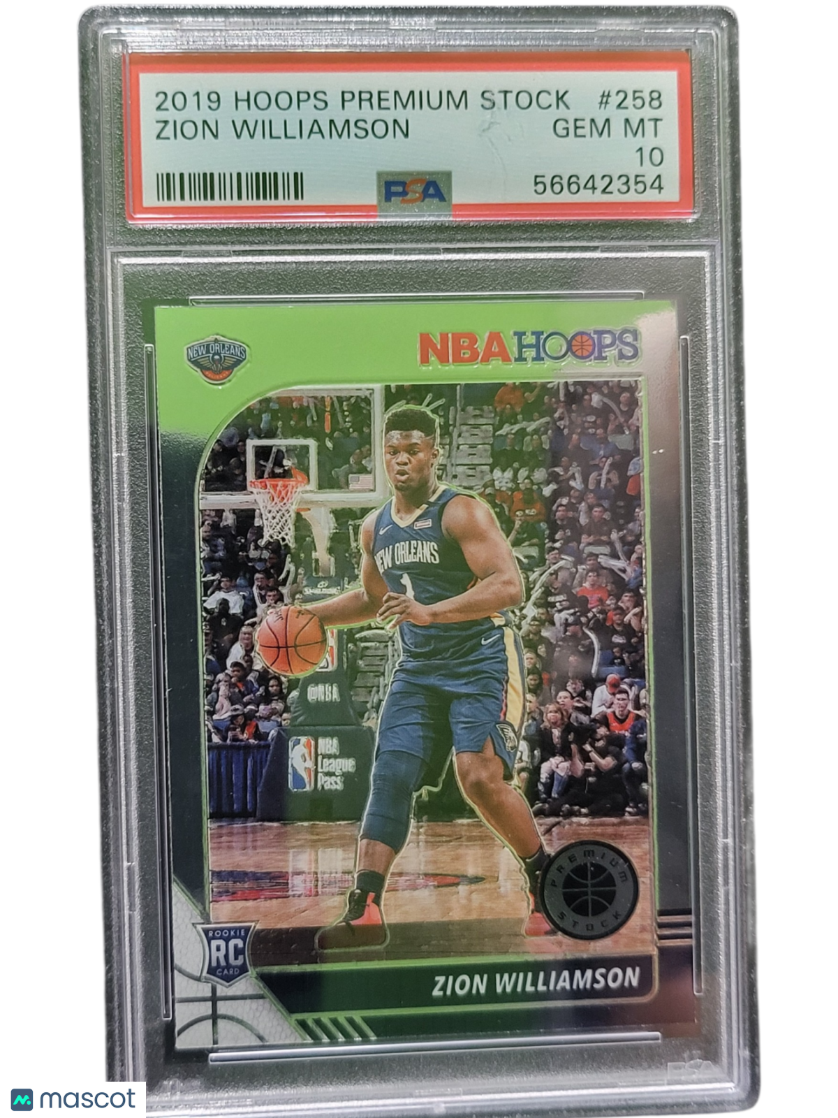2019 Panini Hoops Premium Stock Zion Williamson #258 PSA 10