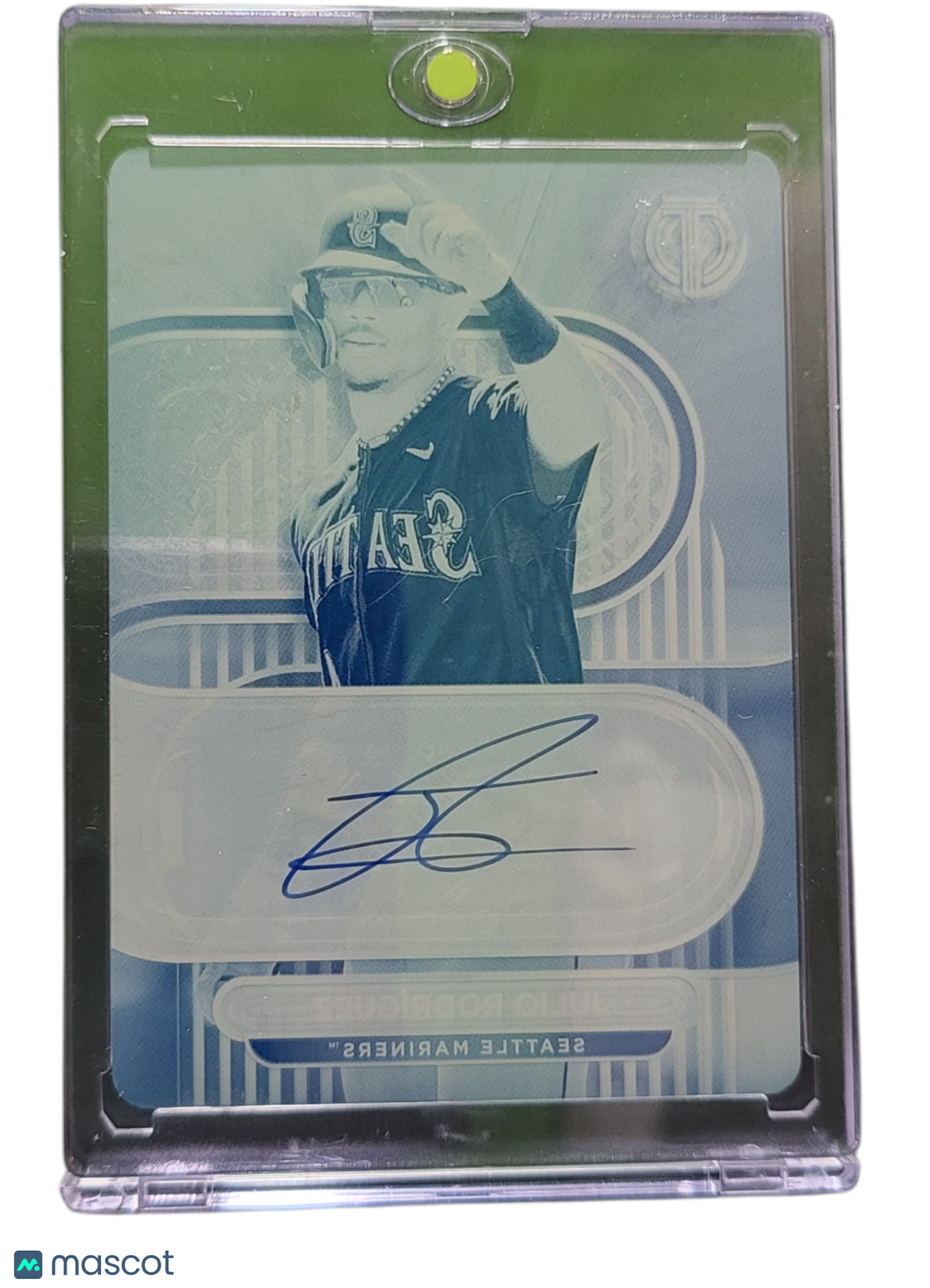 2024 Topps Tribute Julio Rodriguez #TA-JROD Cyan Plate Printing Plate 1 of 1