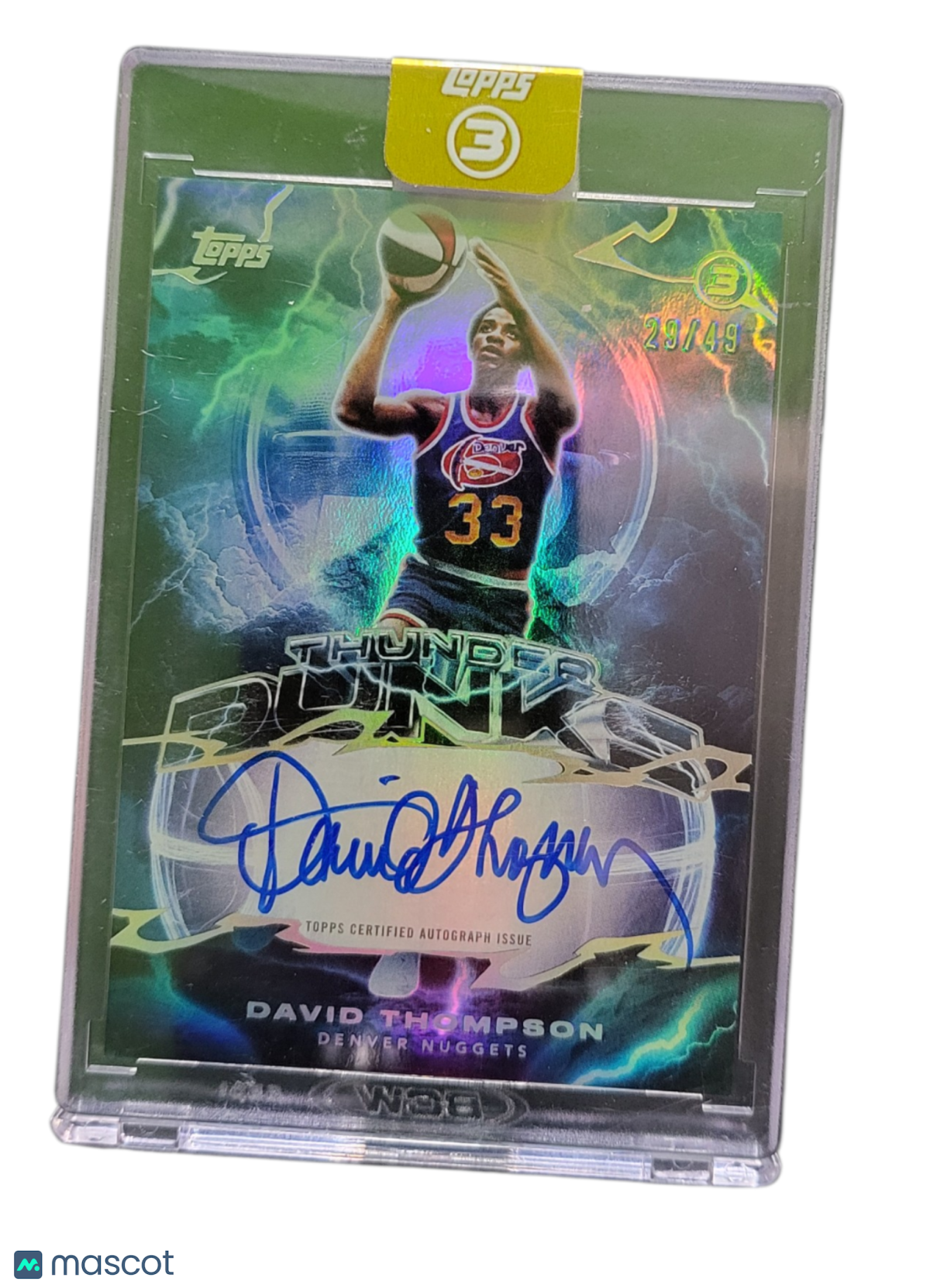 2026 Topps 3 Thunder Dunks David Thompson #TD-DT 29/49