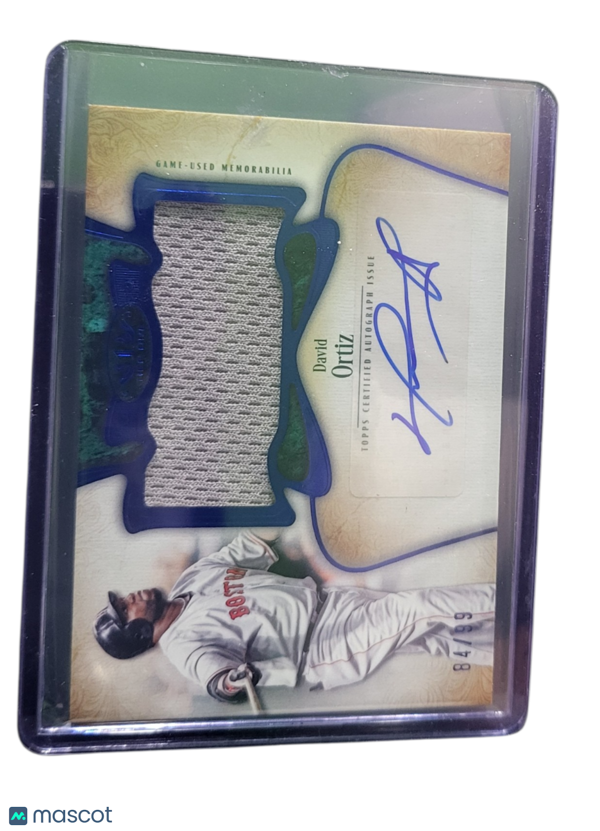 2026 Topps Tier One David Ortiz #ATJR-DO Jumbo Relic Card Game-Used /99