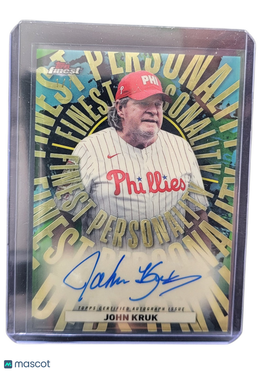 2026 Topps Finest John Kruk #FPA-JK Superfractor