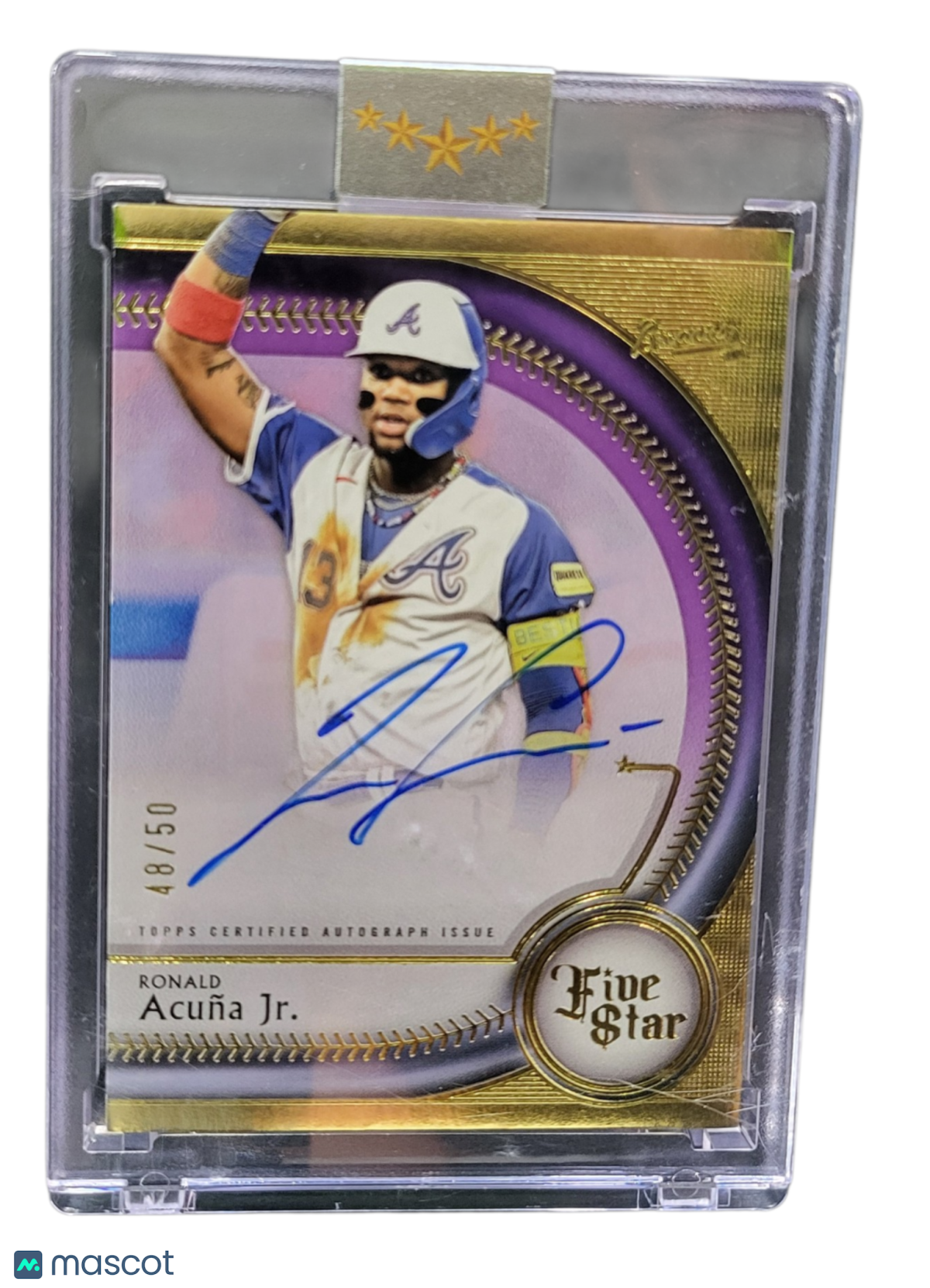 2024 Topps Five Star Ronald Acuña Jr. #FSA-RA Gold 48/50
