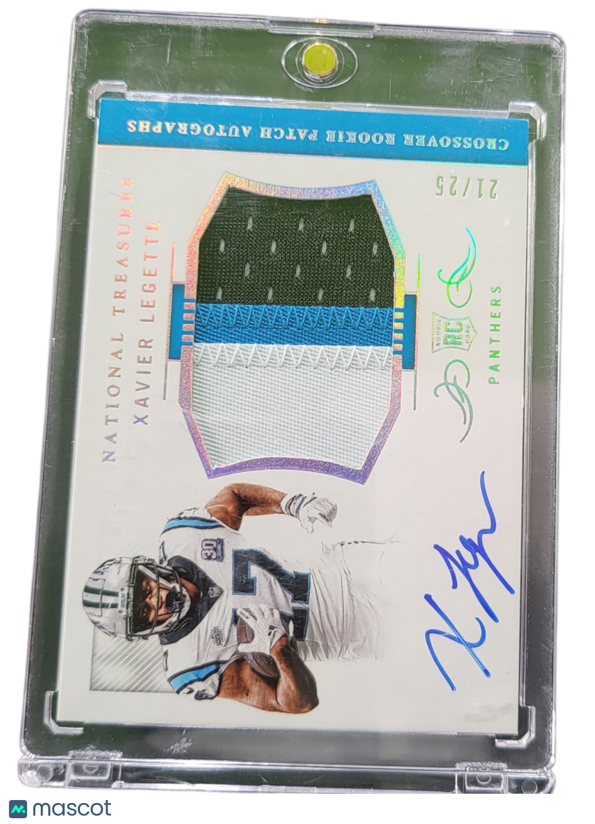 2025 Panini National Treasures Xavier Legette #CRPA-XLE Autograph 21/25 Patch RC