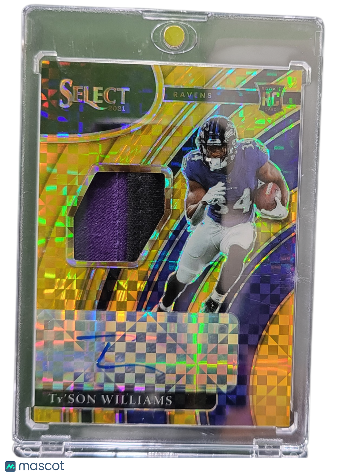 2022 Panini Select Ty'Son Williams #RSM-TWI Gold Prizm Autograph 02/10 Patch RC