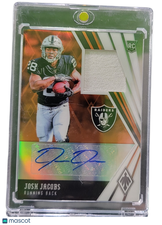 2019 Panini Phoenix Josh Jacobs #RJA-JJ Patch RC 35/49 Memorabilia