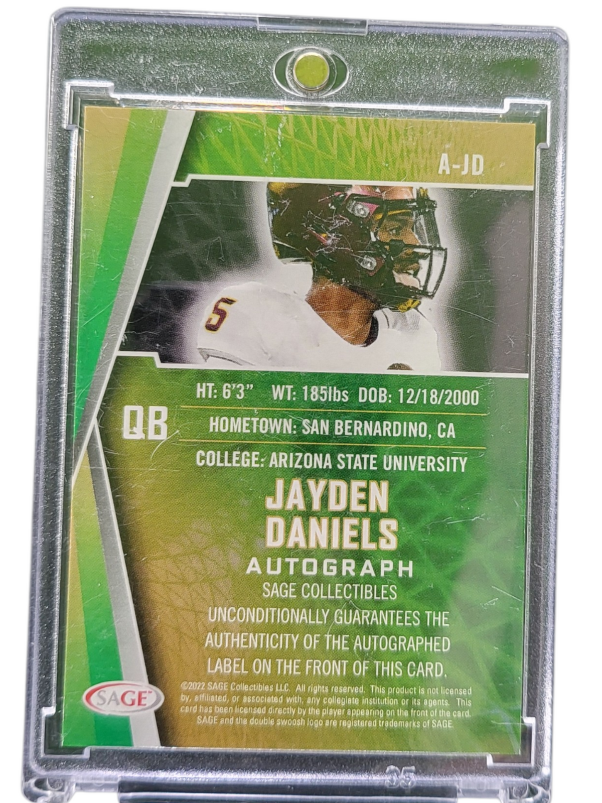 2022 SAGE Jayden Daniels #A-JD
