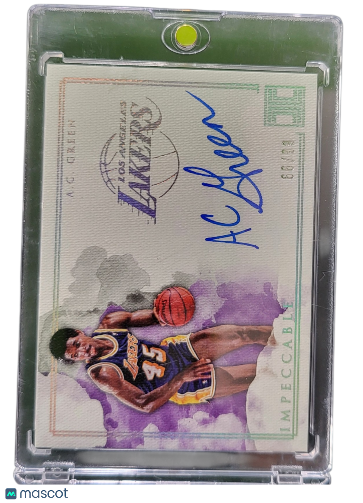 2019 Panini Impeccable A.C. Green #LA-ACG
