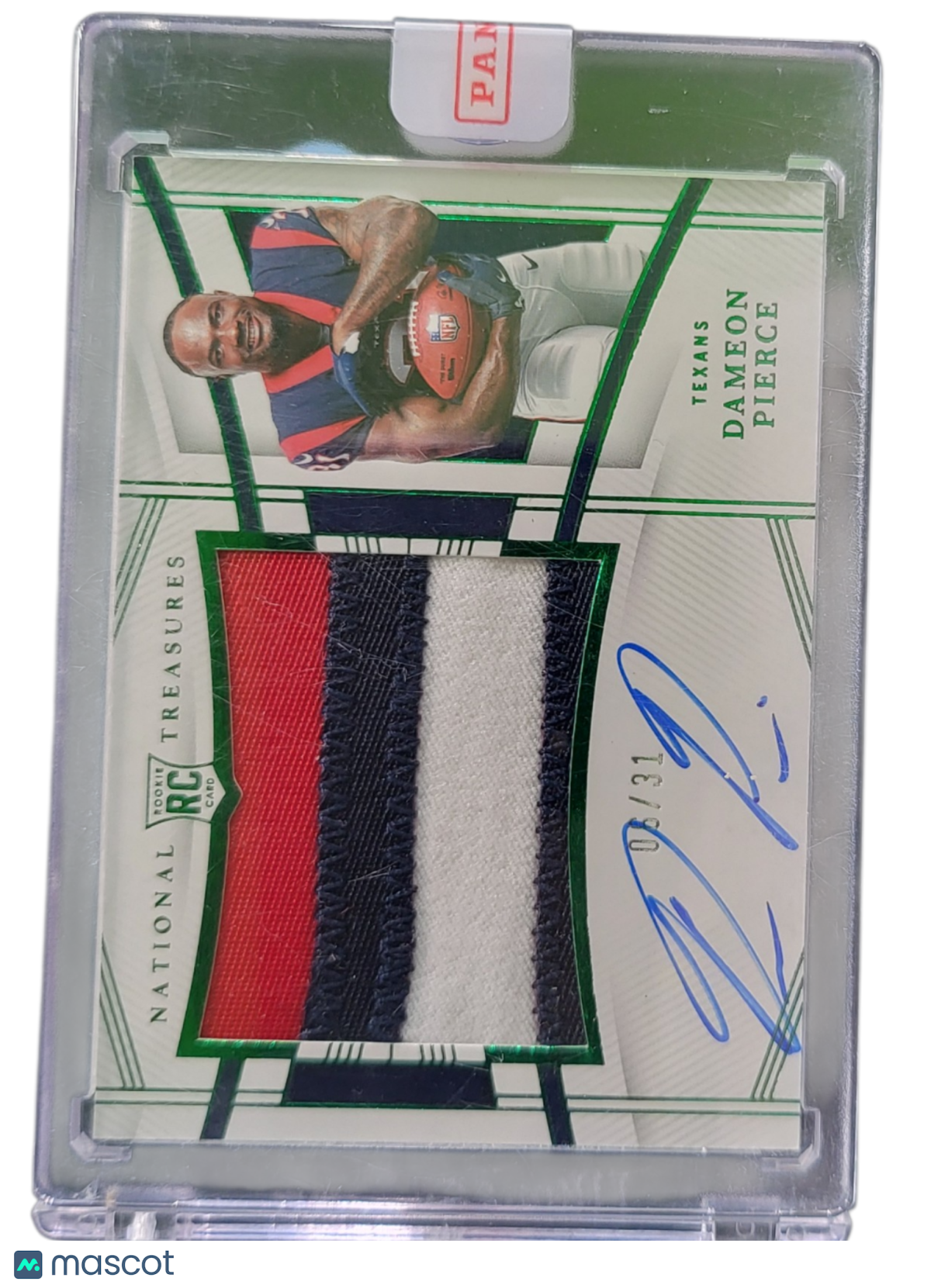 2023 Panini National Treasures Dameon Pierce #RMS-DPI 06/31 Patch RC