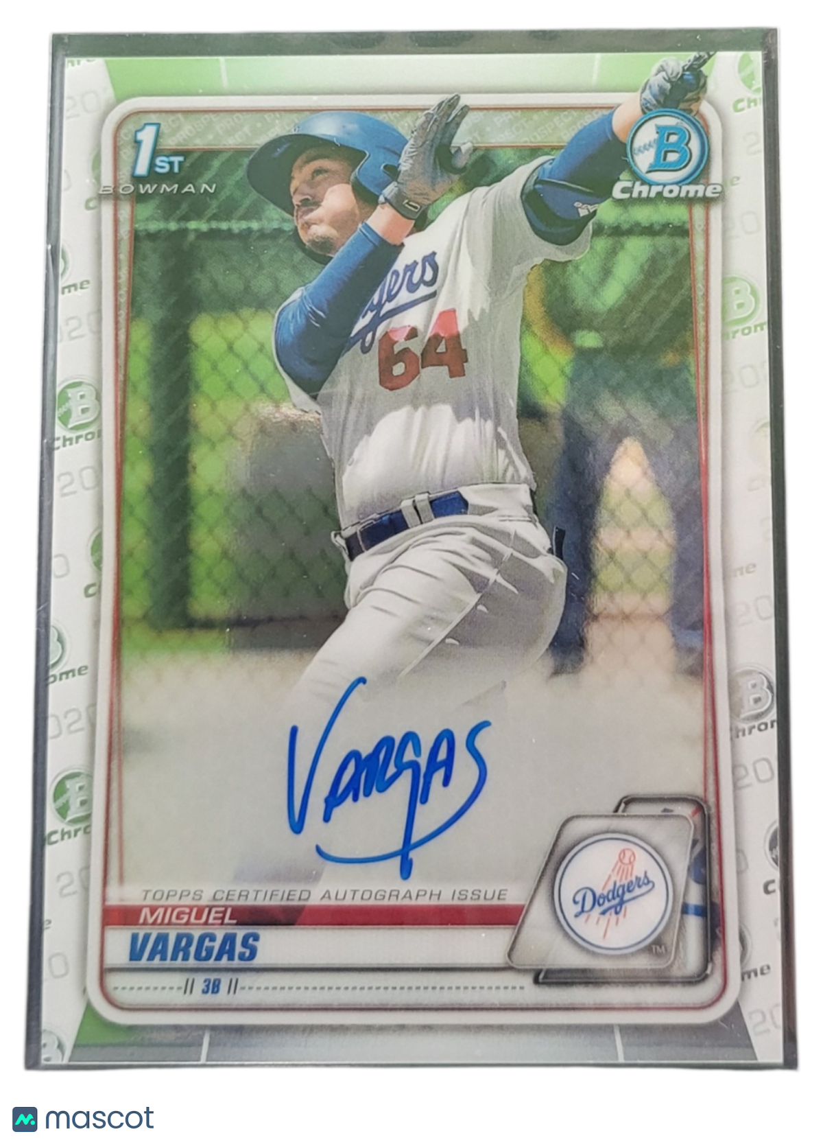 2020 Bowman Chrome Miguel Vargas #CPA-MV 1st Bowman