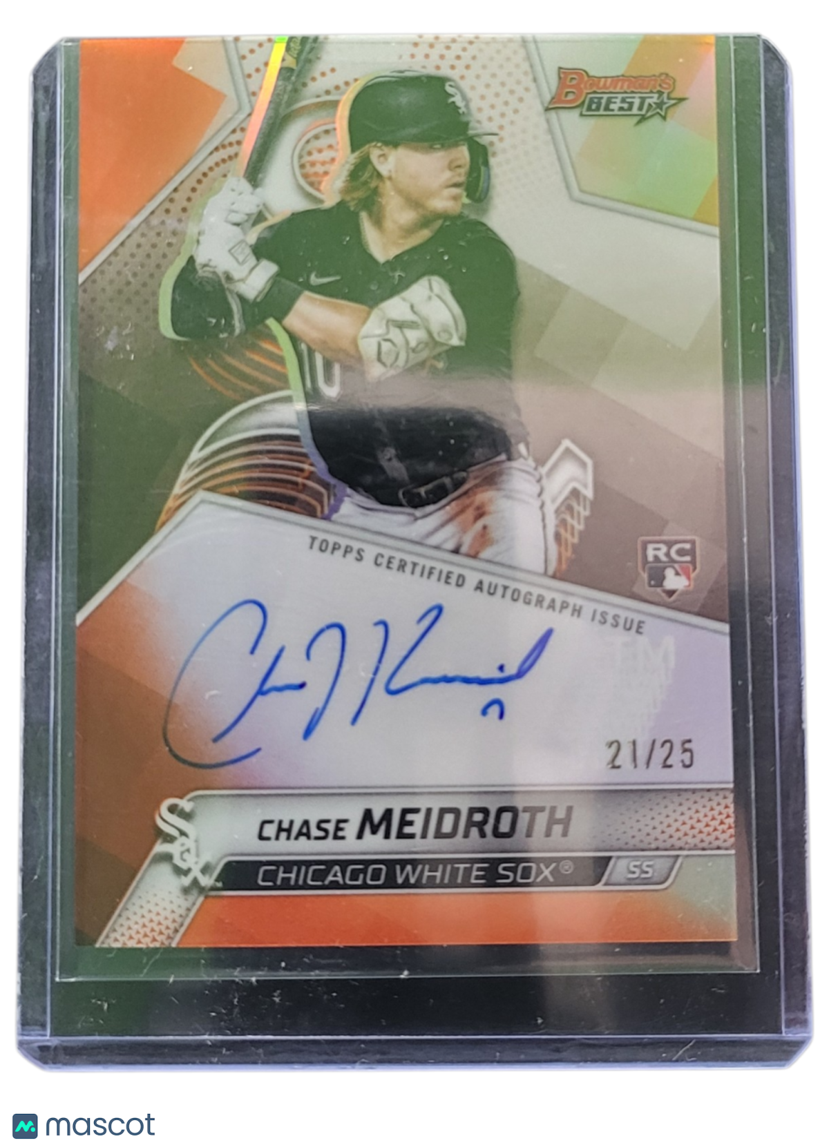 2025 Bowman's Best Chase Meidroth #B25-CME Green Refractor Autograph 21/25 RC