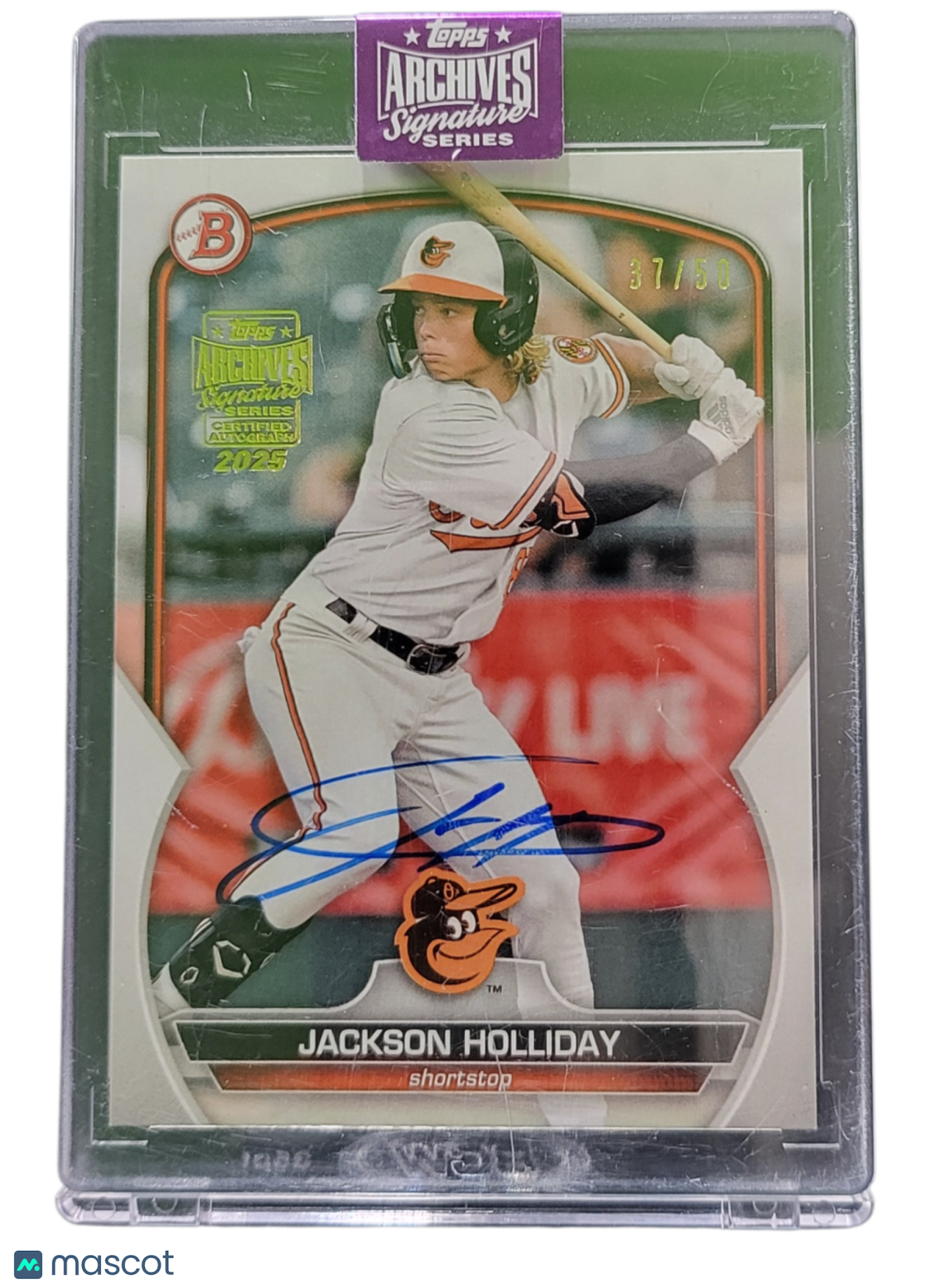 2025 Topps Archives Signature Series Jackson Holliday #BD-118 37/50