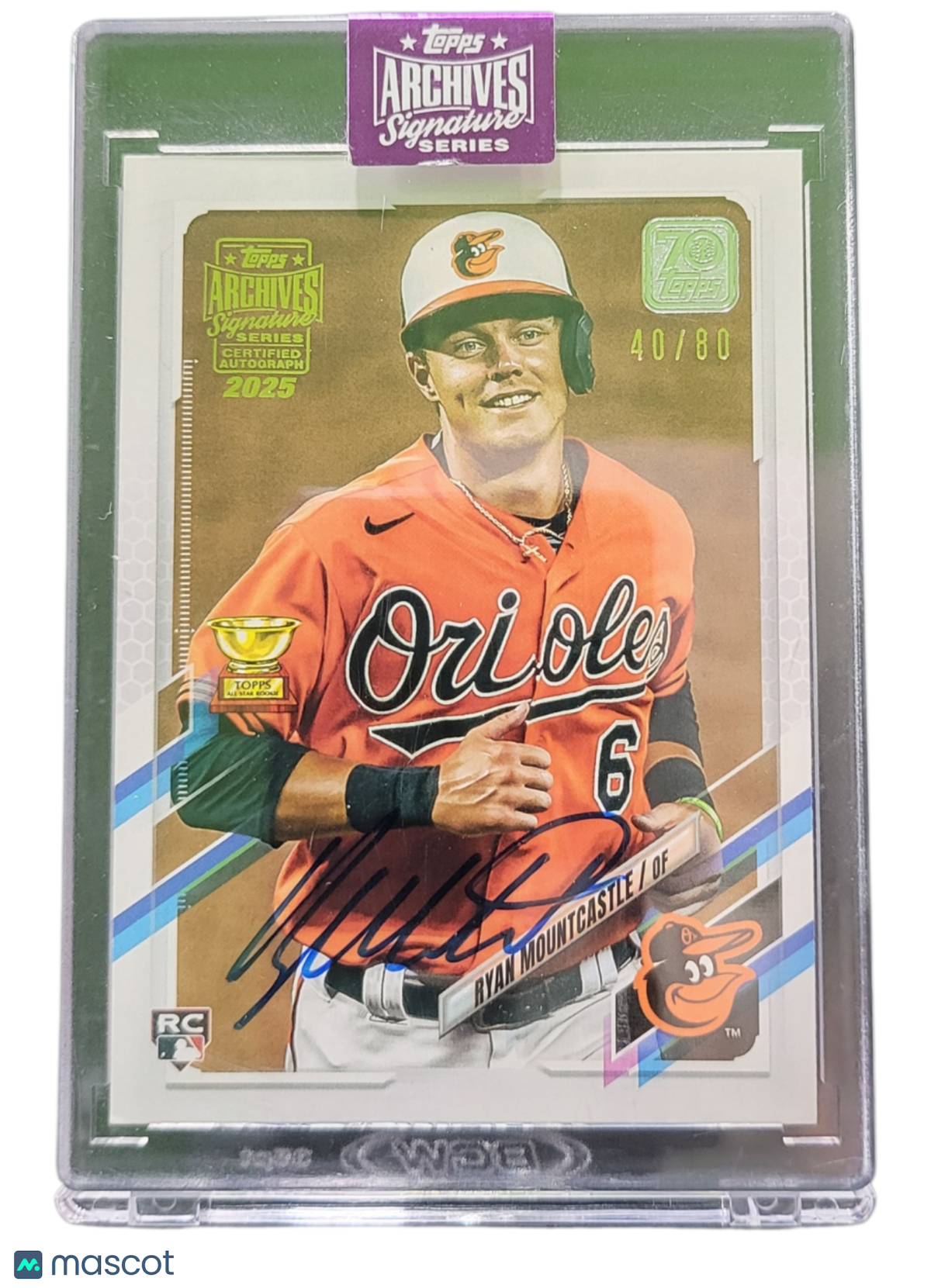 2023 Topps Archives Signature Ryan Mountcastle #143 40/80 Buyback Auto RC
