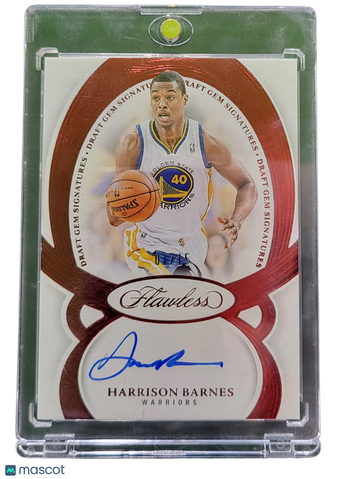 2025 Panini Flawless Draft Gem Signatures Harrison Barnes #DGS-HBW