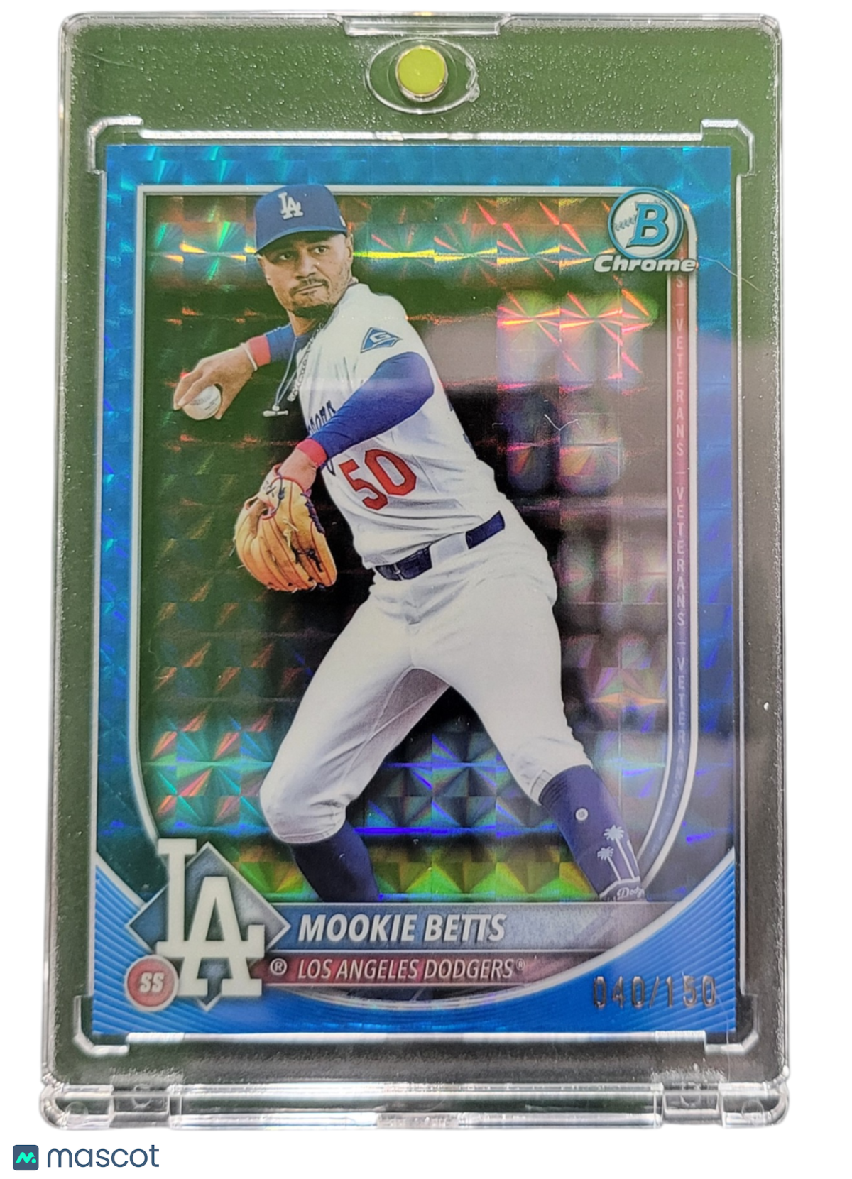 2025 Bowman Chrome Mookie Betts #26 Blue Refractor 040/150