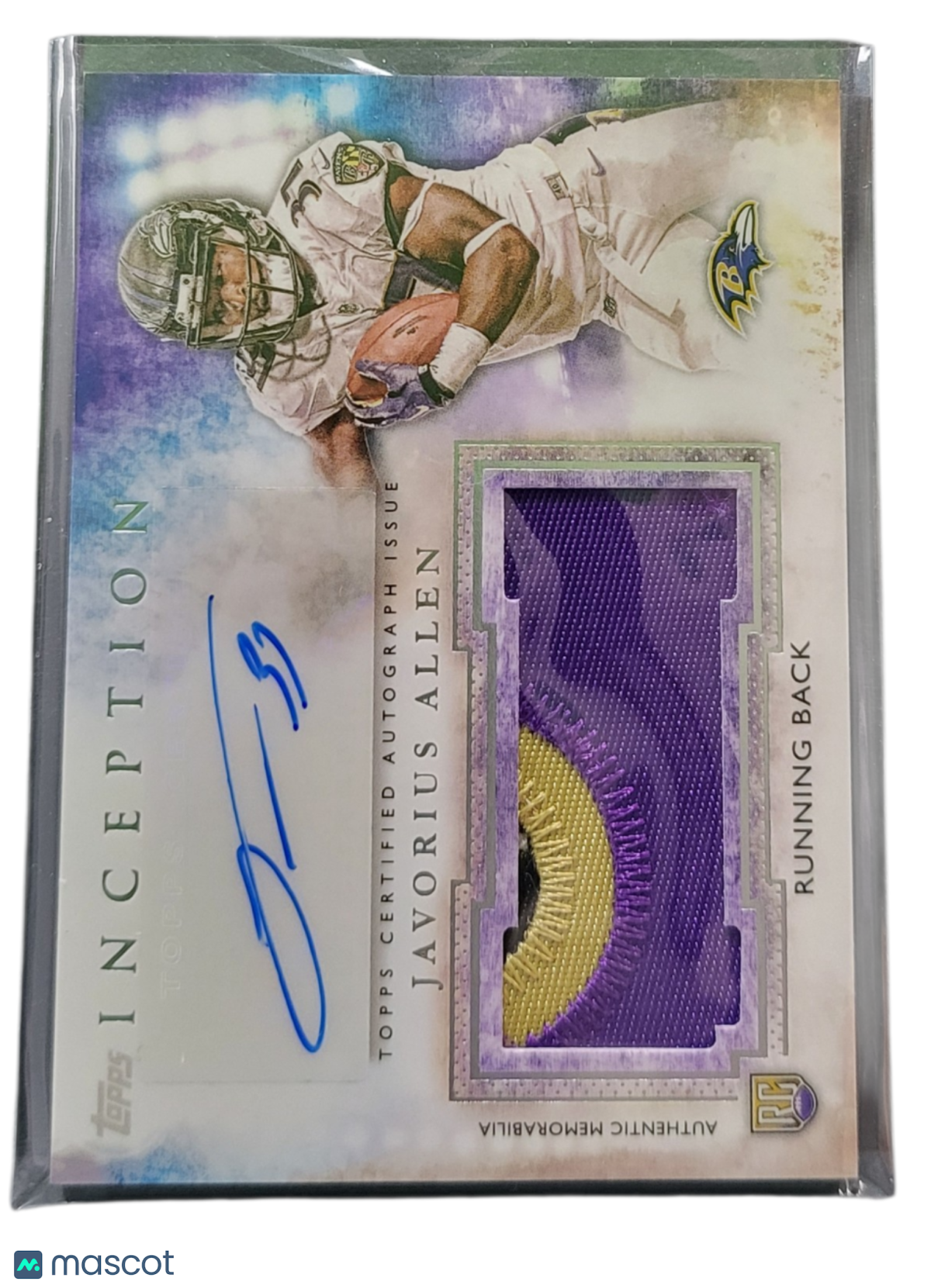 2015 Topps Inception Javorius Allen #AJP-JAL Autograph Patch RC Memorabilia