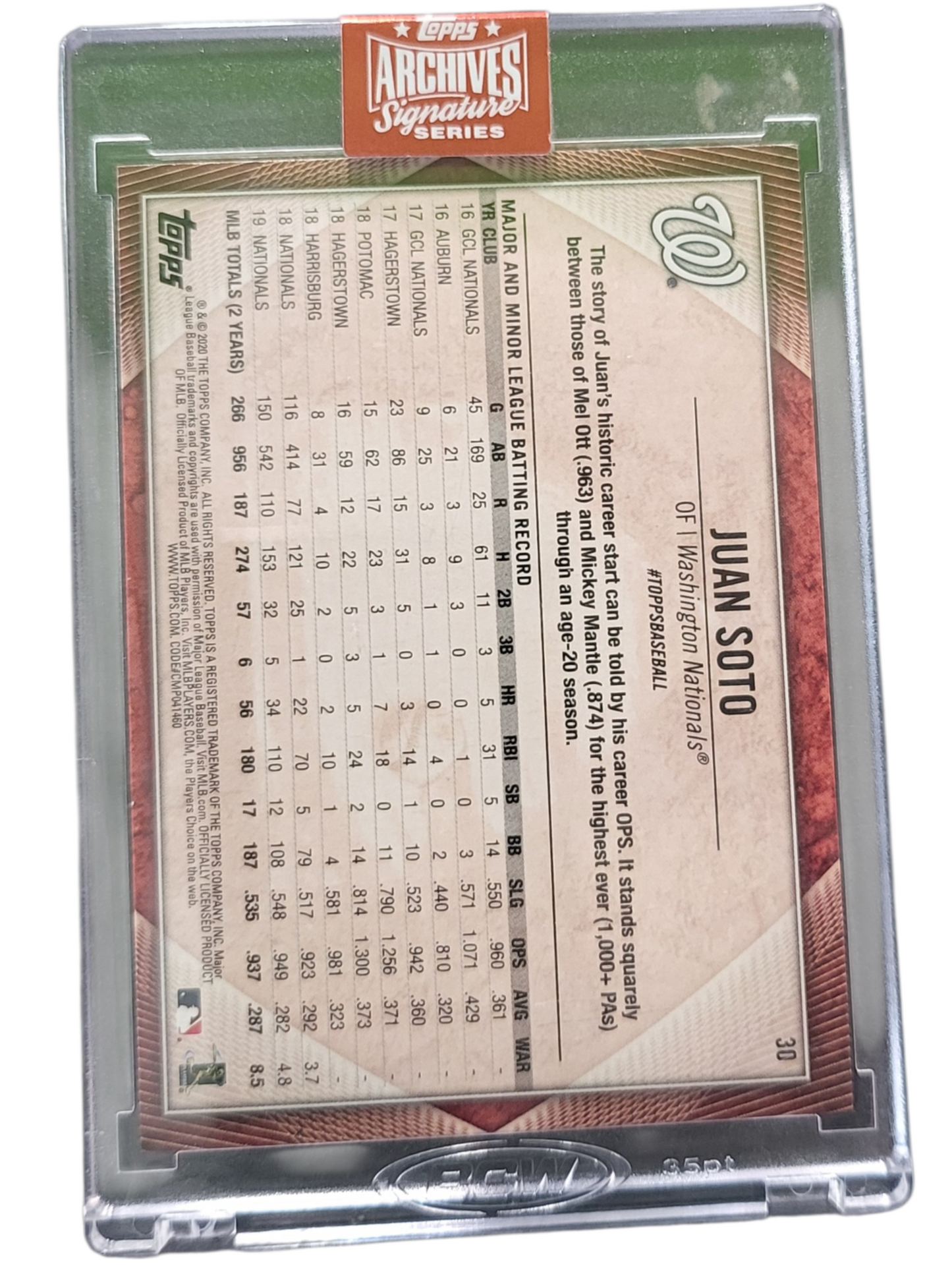 2023 Topps Archives Signature Series Juan Soto #30 11/11