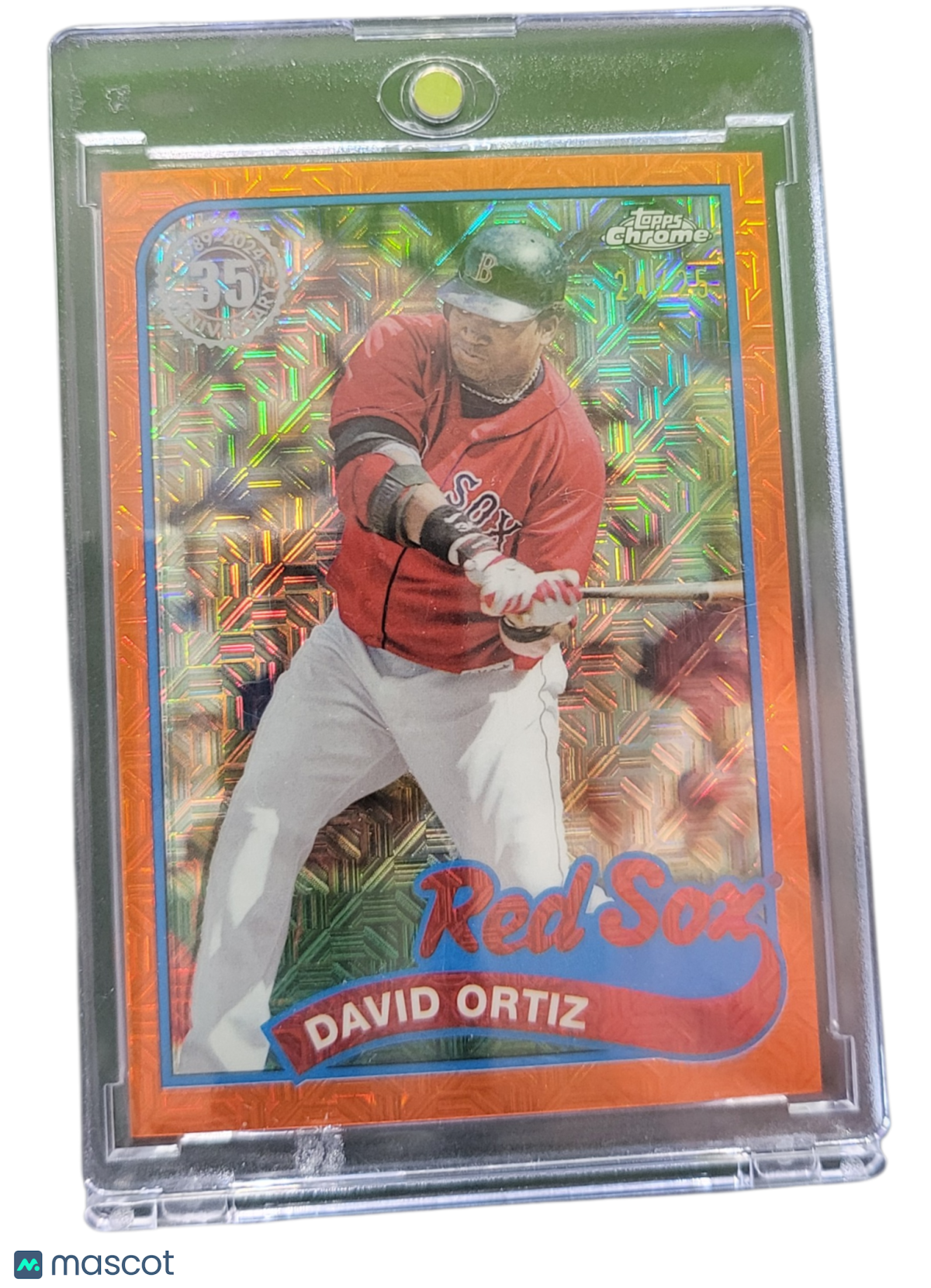 2024 Topps Chrome 1989 Topps Baseball David Ortiz #2T89C-84 Orange Mojo