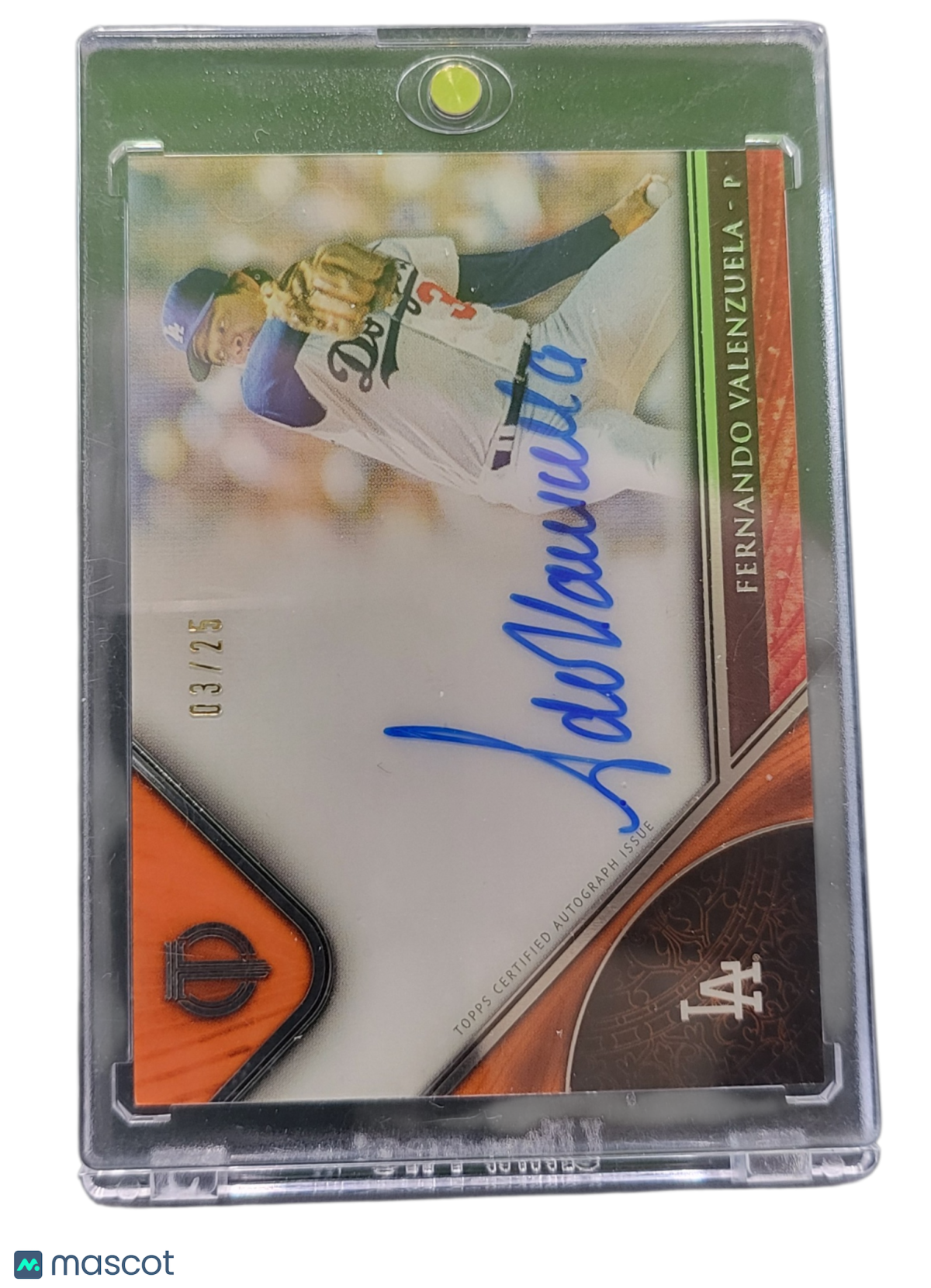 2017 Topps Tribute Fernando Valenzuela #TA-FV Orange 03/25