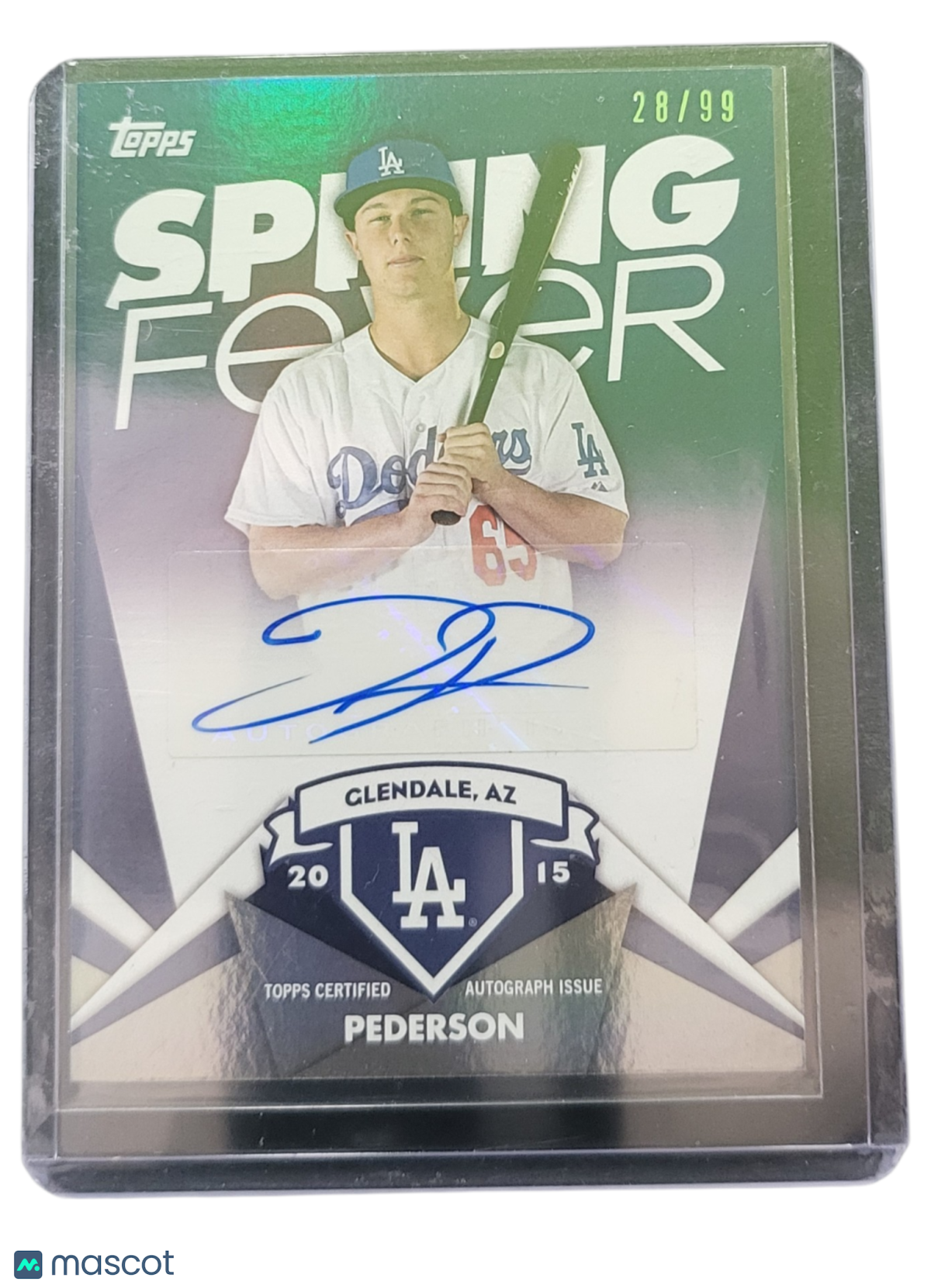 2015 Topps Spring Fever Joc Pederson #SFA-JPE Green 30/30