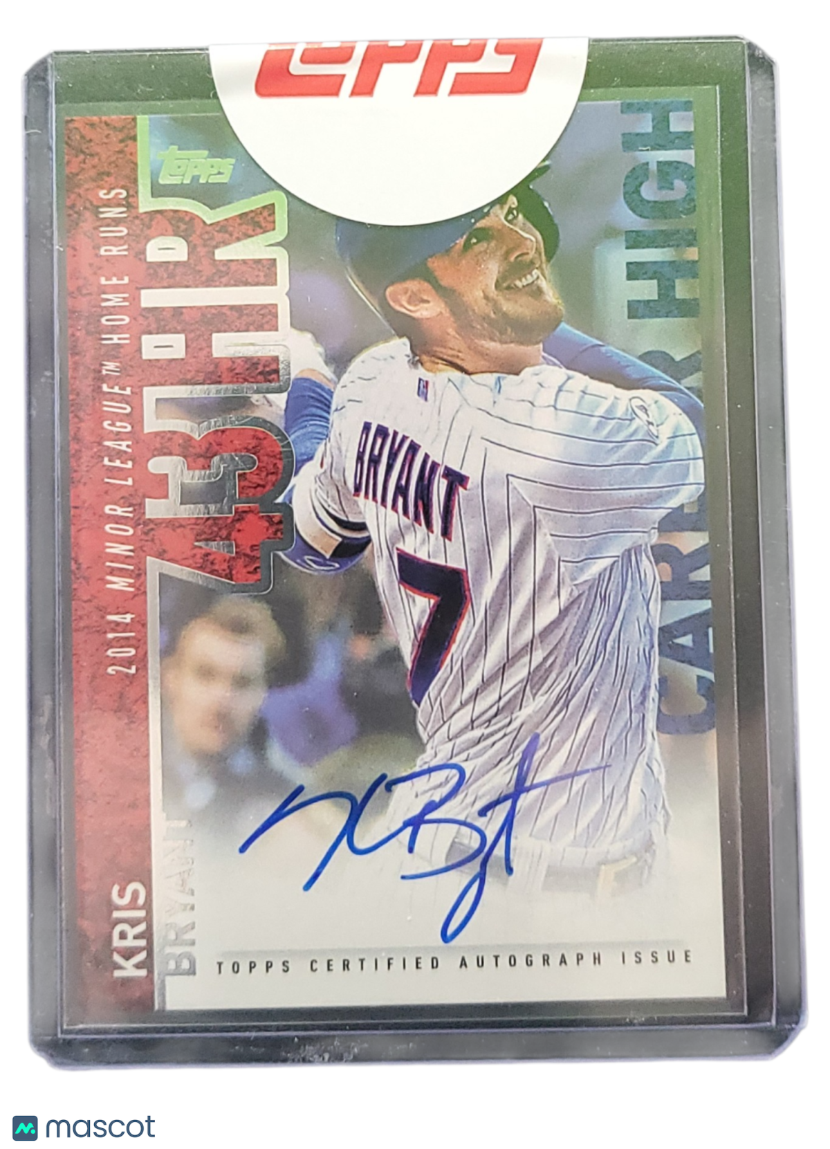 2015 Topps Career High Autographs Kris Bryant #CHA-KB