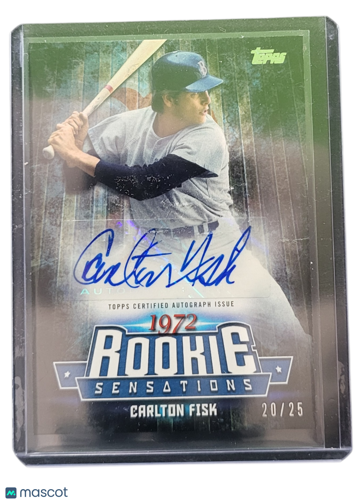 2015 Topps Pristine 1972 Rookie Sensations Autographs Carlton Fisk #RSA-CF 20/25