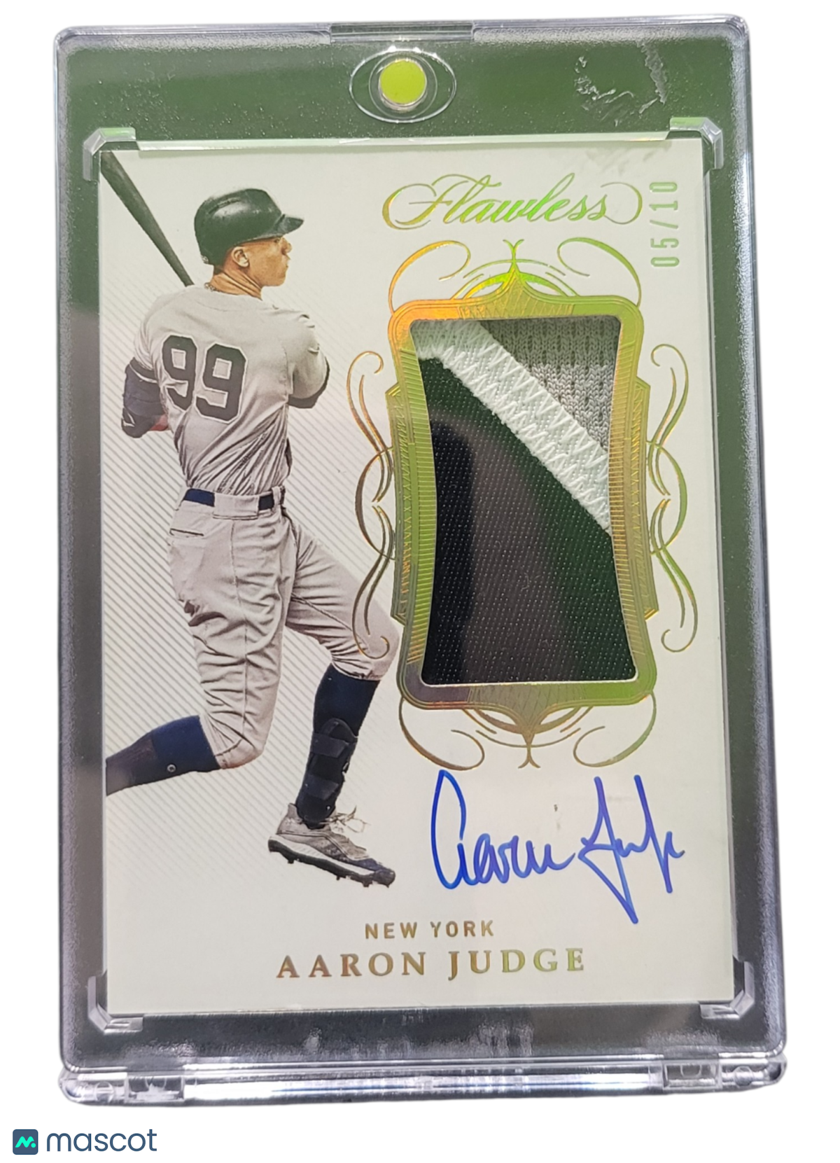 2020 Panini Flawless Baseball Aaron Judge #PA-AJ Autograph 05/10 Patch