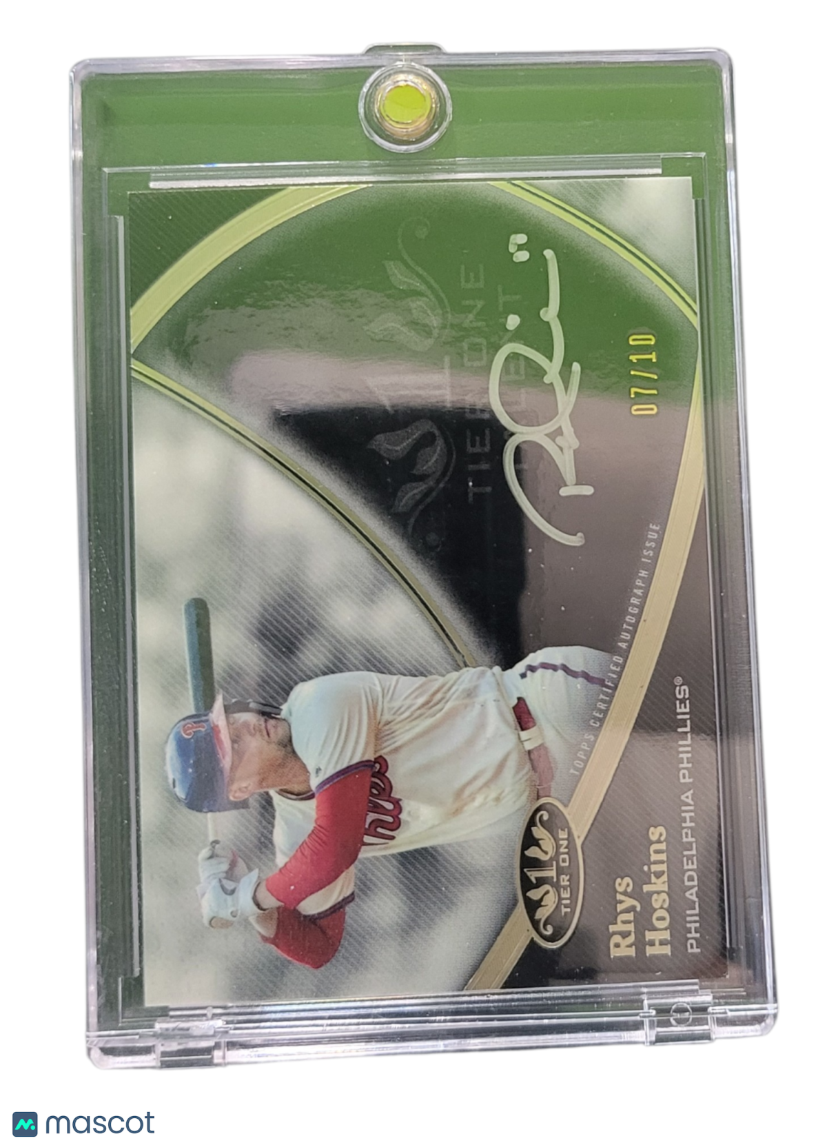 2020 Topps Tier One Rhys Hoskins #TITA-RHO 07/10