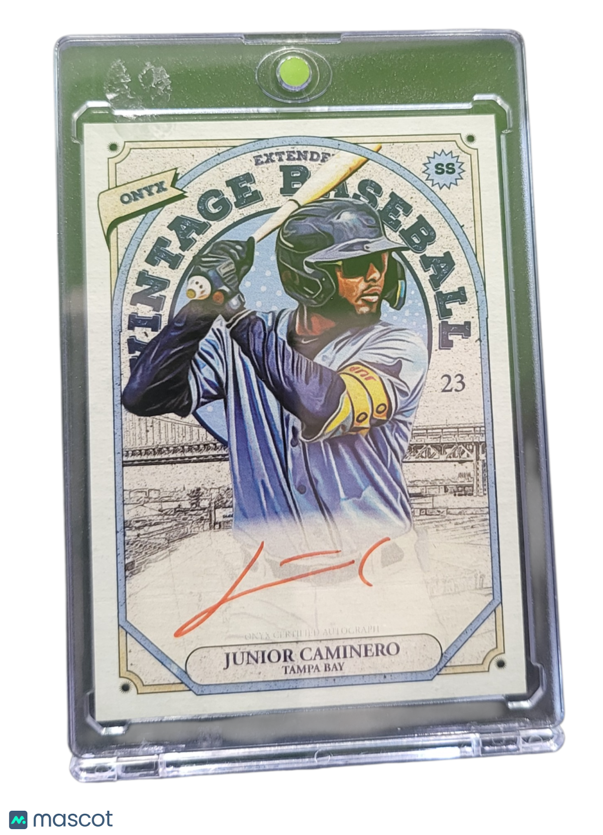 2023 Onyx Vintage Baseball Extended Junior Caminero #OAJC Red Autograph