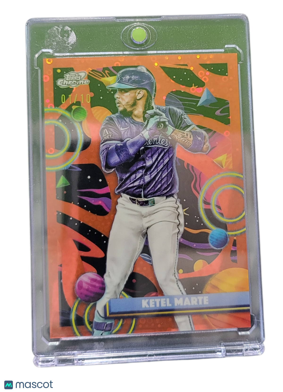 2025 Topps Chrome Cosmic Ketel Marte #175 Orange 01/10