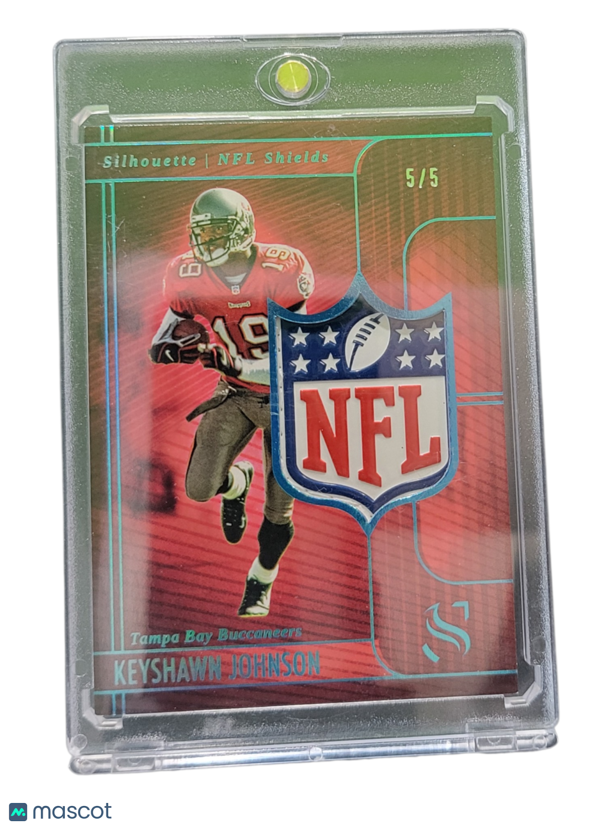 2026 Panini Silhouette Keyshawn Johnson #NFL-KJN NFL Shields 5/5 Mem Patch
