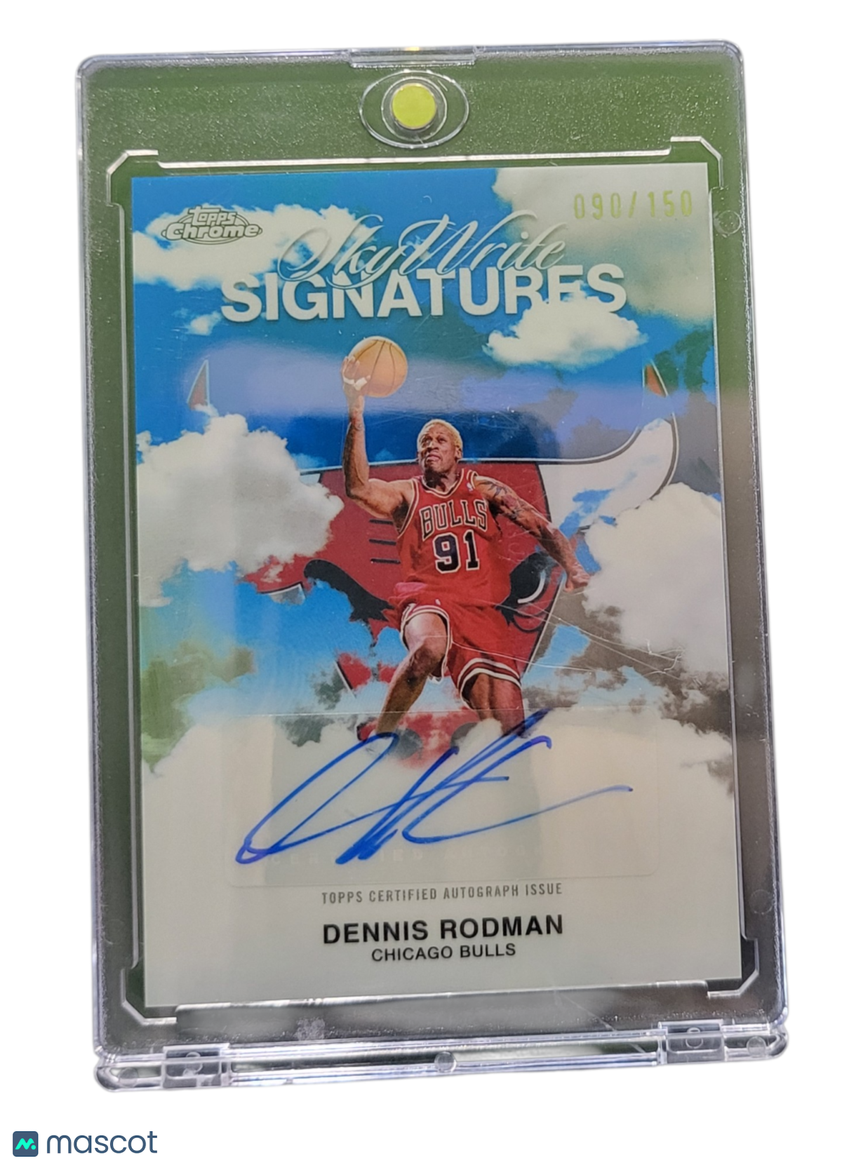 2025 Topps Chrome SkyWrite Signatures Dennis Rodman #SWS-DRM 090/150