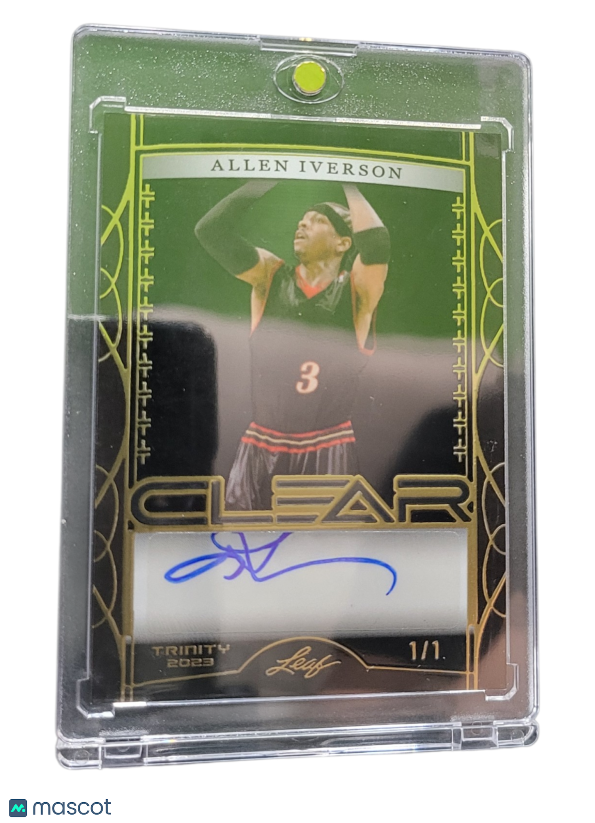 2023 Leaf Trinity Clear Allen Iverson #CA-AI2 1/1