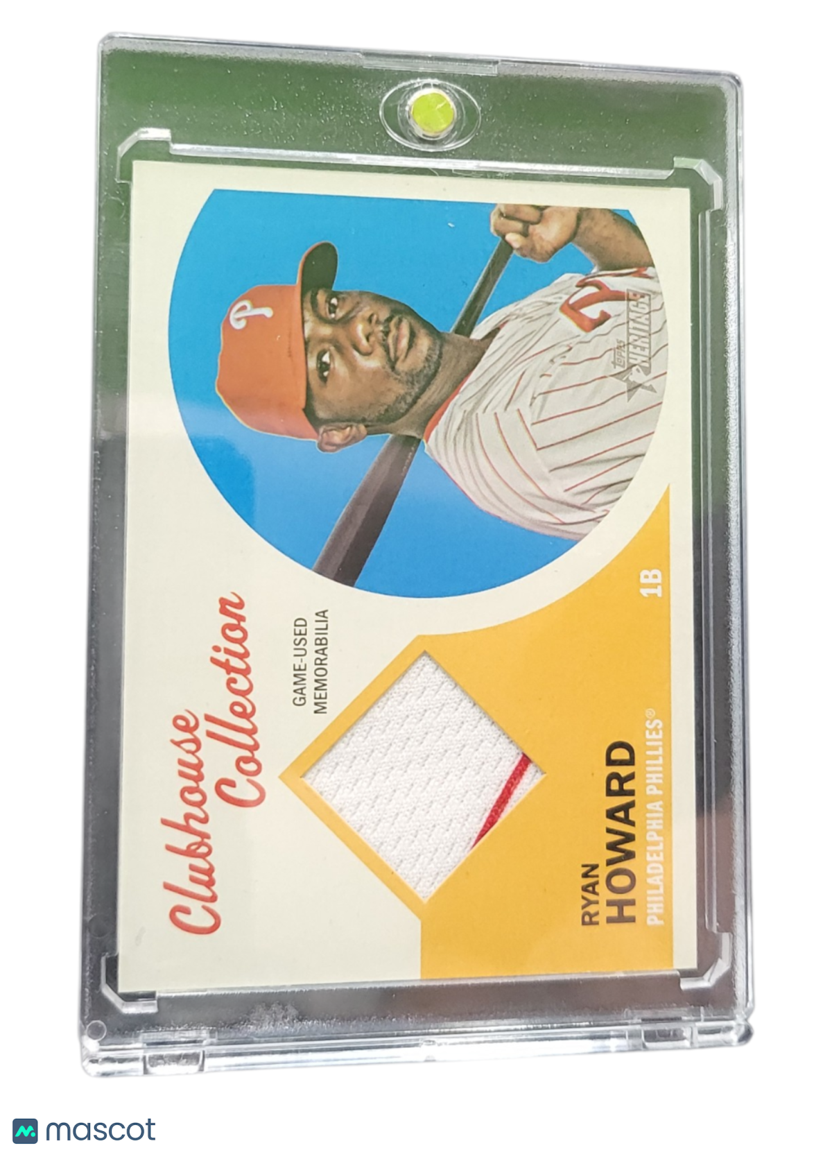 2012 Topps Heritage Clubhouse Collection Ryan Howard #CCR-RHO Memorabilia