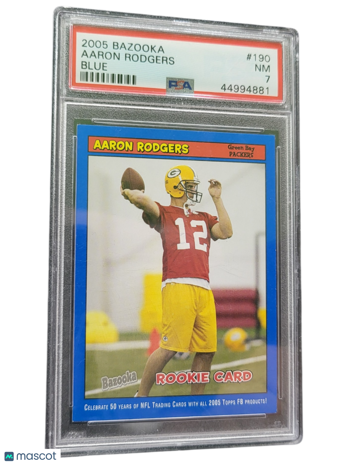 2005 Bazooka Aaron Rodgers #190 Blue PSA 7