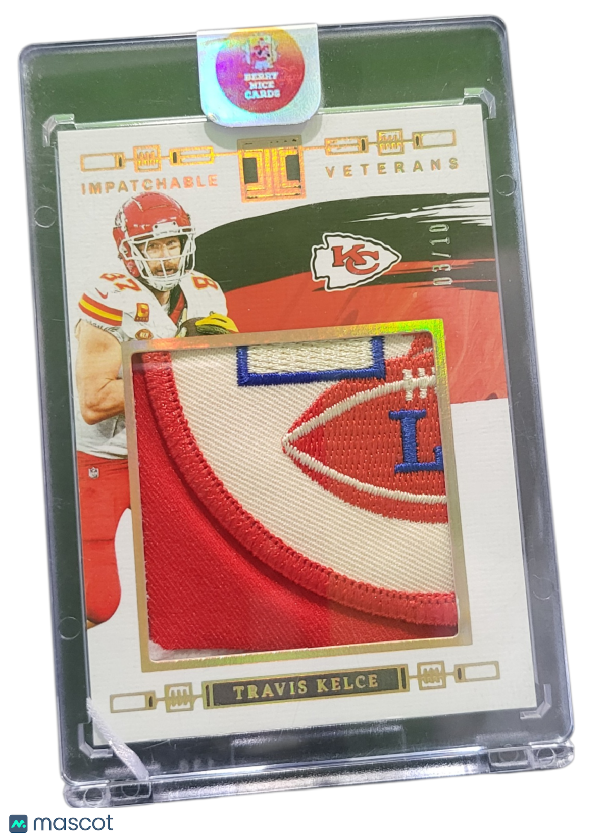 2024 Panini Impeccable Veterans Travis Kelce #IPV-TKE 03/10 Patch Mem
