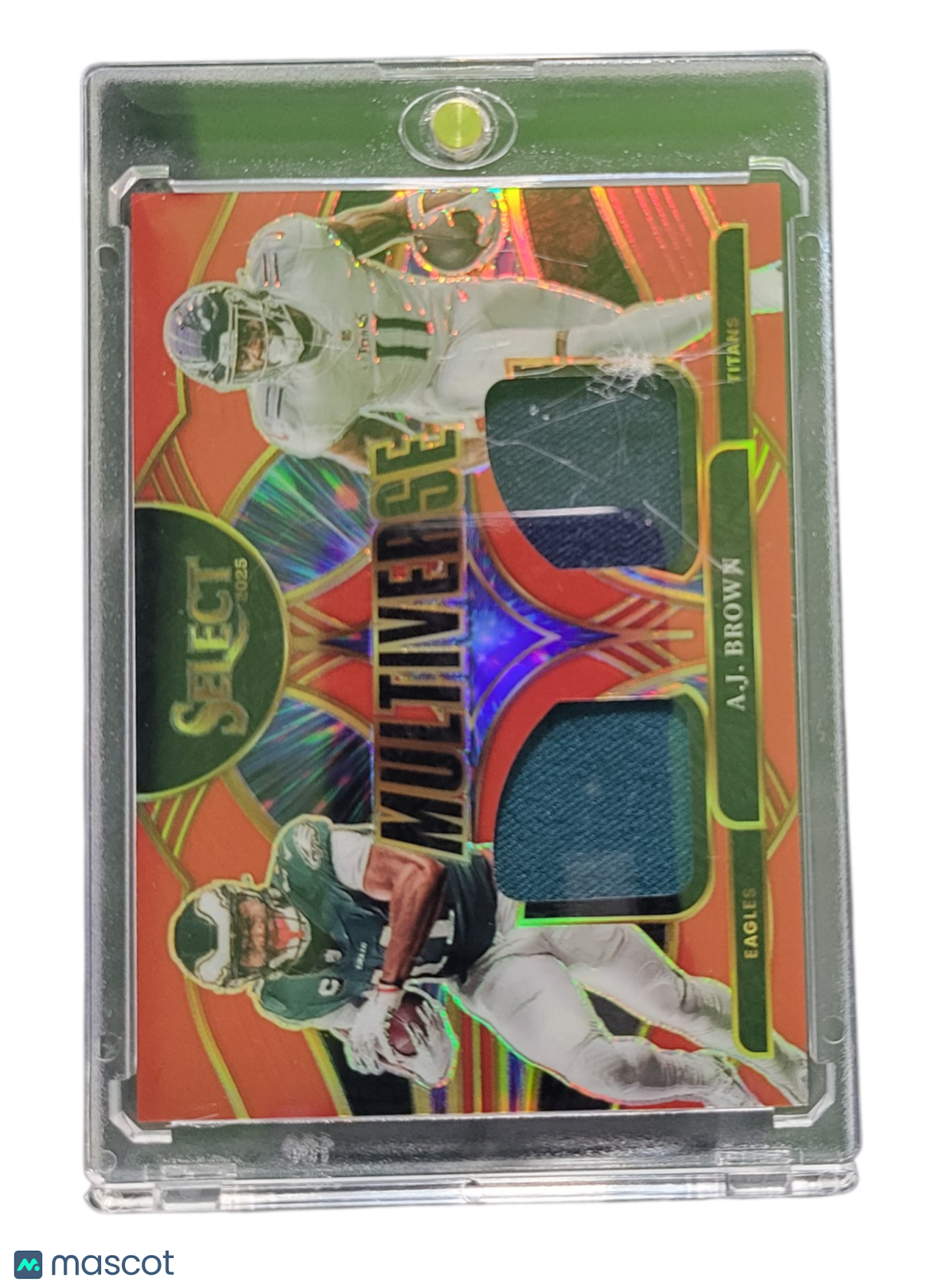 2026 Panini Select Multiverse Prizm A.J. Brown #MVJ-AJB Orange Dual