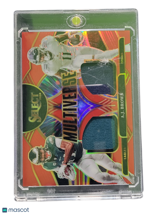 2026 Panini Select Multiverse Prizm A.J. Brown #MVJ-AJB Orange Dual
