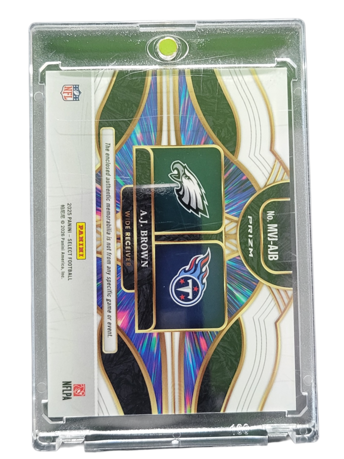 2026 Panini Select Multiverse Prizm A.J. Brown #MVJ-AJB Orange Dual