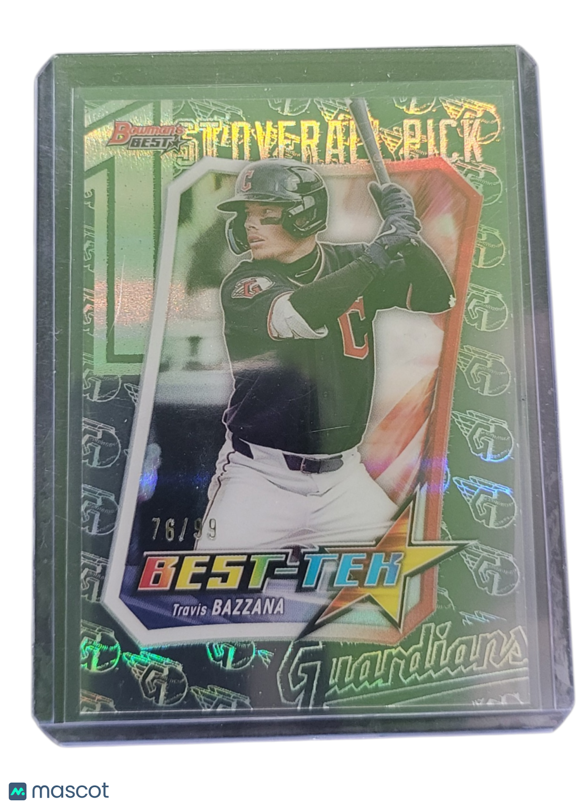 2025 Bowman's Best Best-Tek Travis Bazzana #BT-21 Green Refractor 76/99