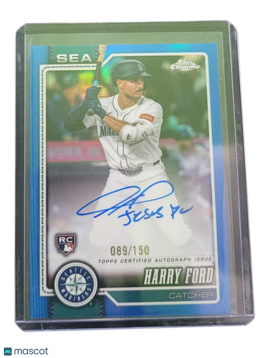 2026 Topps Chrome Harry Ford #RA-HF Blue Refractor 089/150 RC