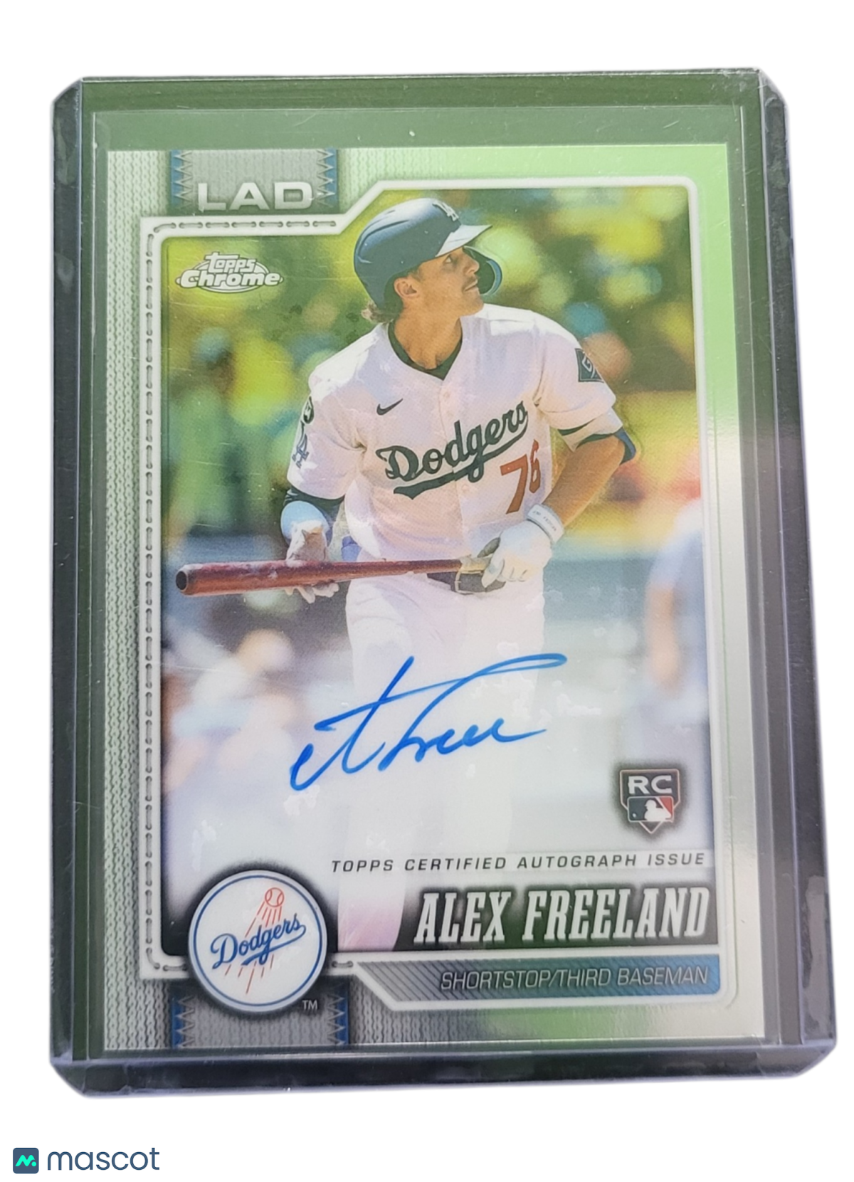 2026 Topps Chrome Alex Freeland #RA-AF Green RC