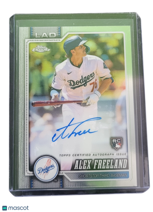 2026 Topps Chrome Alex Freeland #RA-AF Green RC