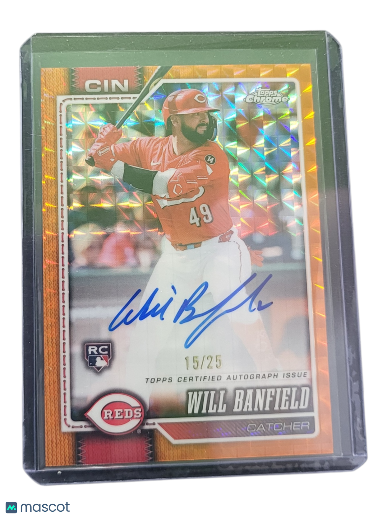 2026 Topps Chrome Will Banfield #RA-WB Orange Refractor RC 15/25