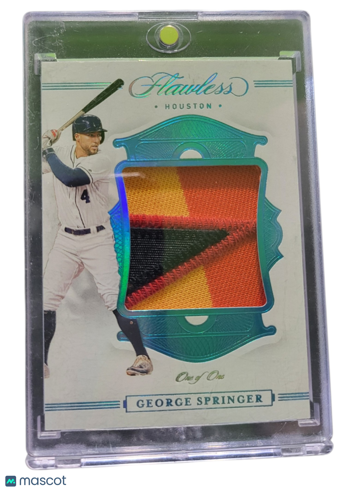 2020 Panini Flawless Baseball George Springer #P-GS One of One Patch Memorabilia