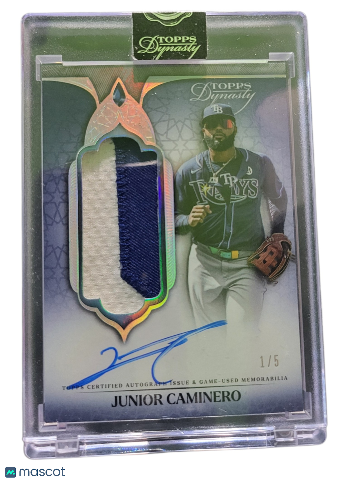 2025 Topps Dynasty Junior Caminero #DAPB-JCA1 Patch 1/5 Memorabilia