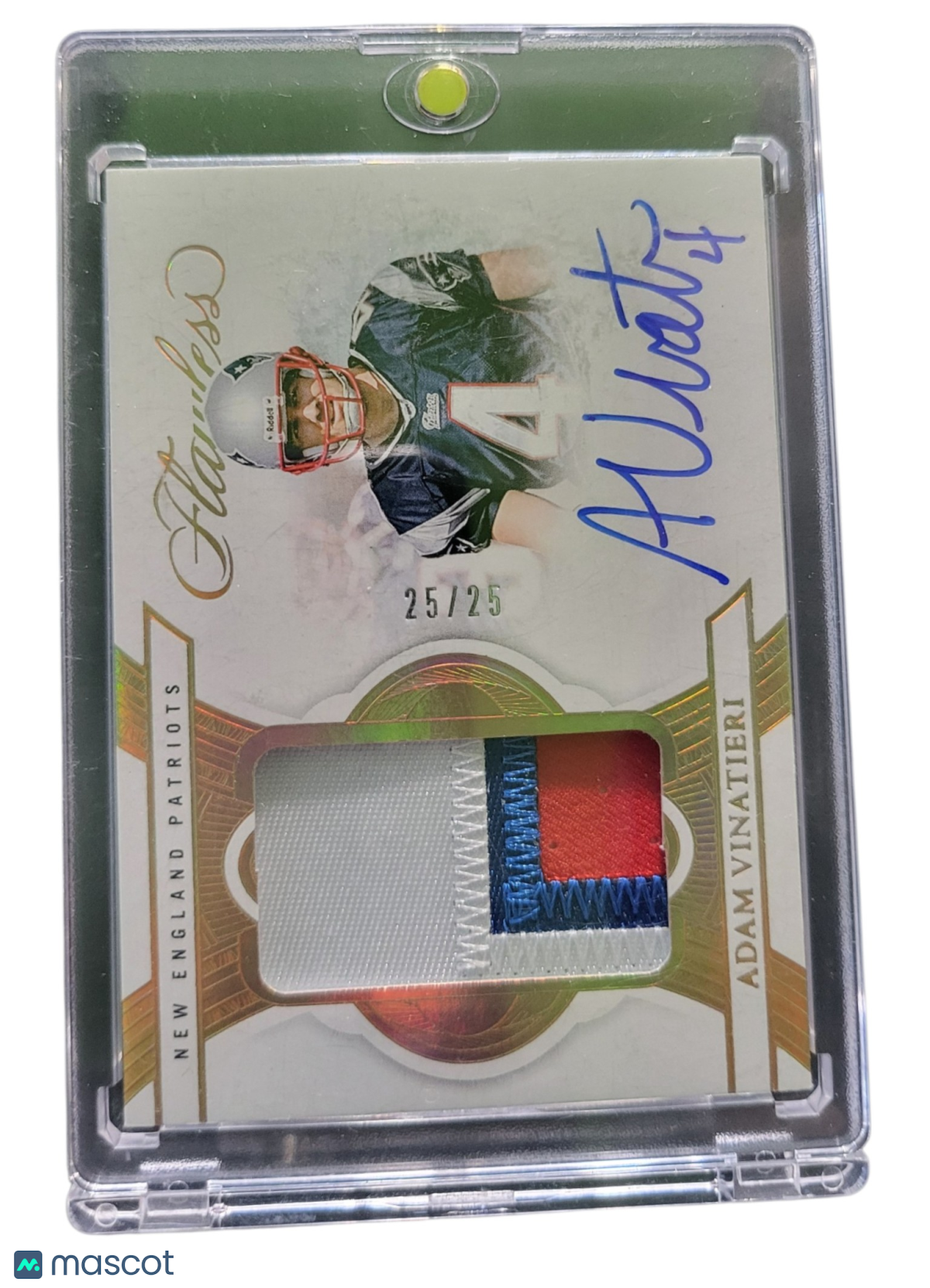 2026 Panini Flawless Adam Vinatieri #PA-AVI Autograph Patch 25/25