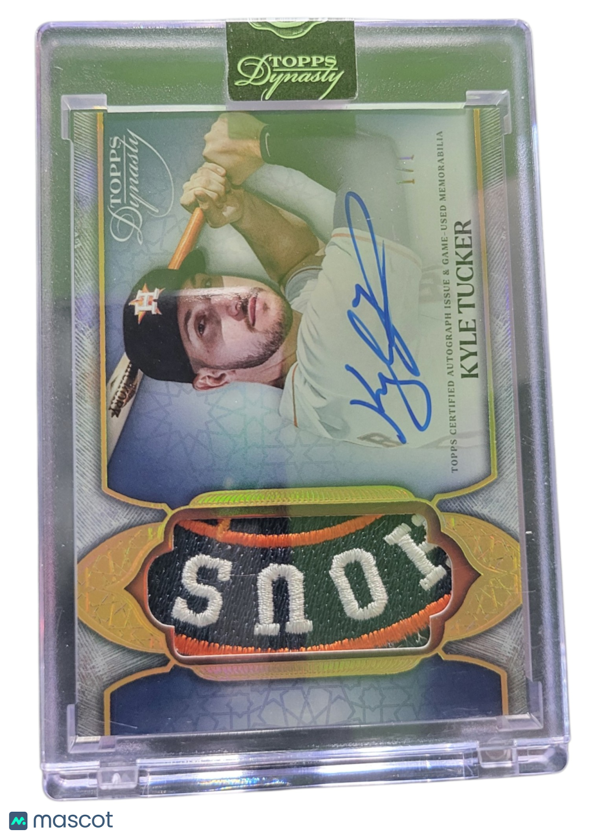2025 Topps Dynasty Kyle Tucker #DAP-KT3 On-Card Autograph Patch 1/1 Memorabilia