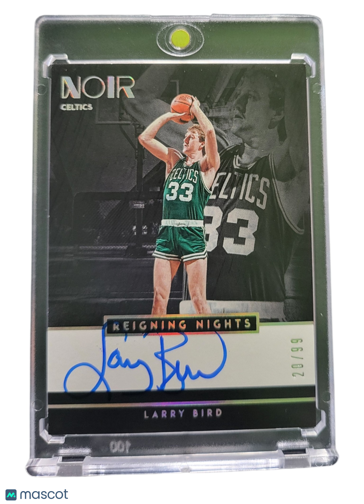 2019 Panini Noir Reigning Nights Larry Bird #RN-LB 20/99